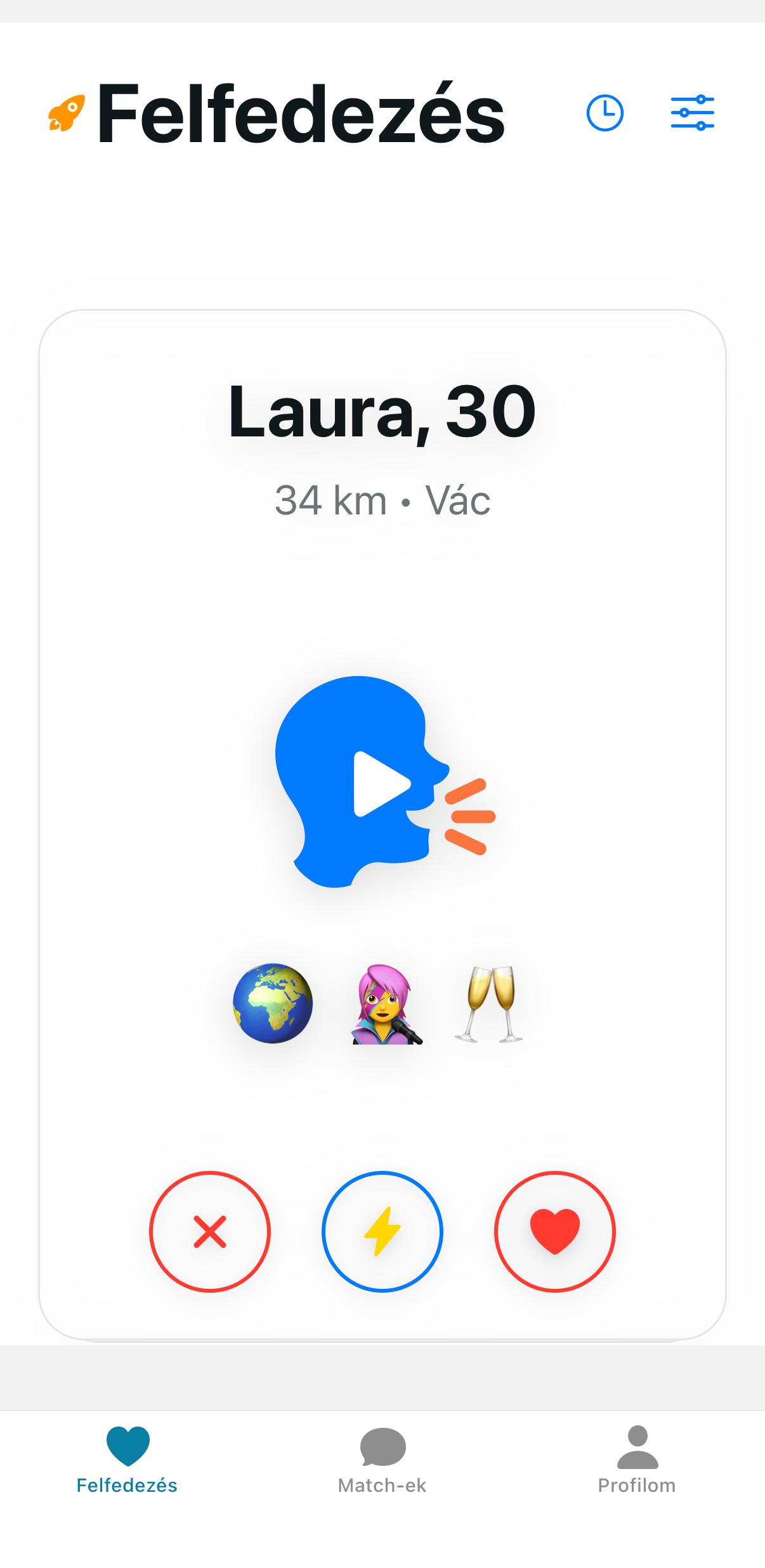 Soundate app - Laura profil